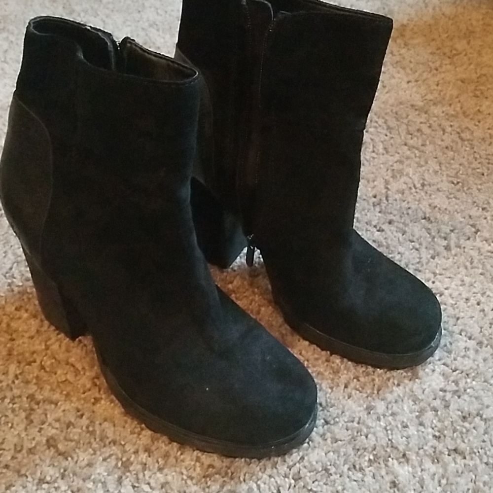 Black size 8.5 Suede and Leather Sam Edelman Boots